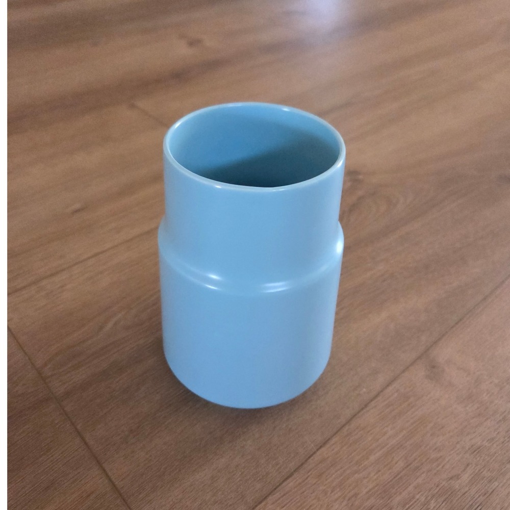 Vintage Poole Pottery England Vase Pale Blue Cylinder Bud Vase‎ Collectible